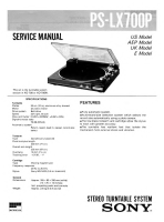 Sony PS-LX700P - Service Manual 